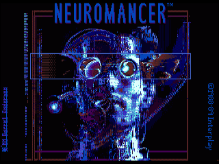 Neuromancer title screen for Amiga